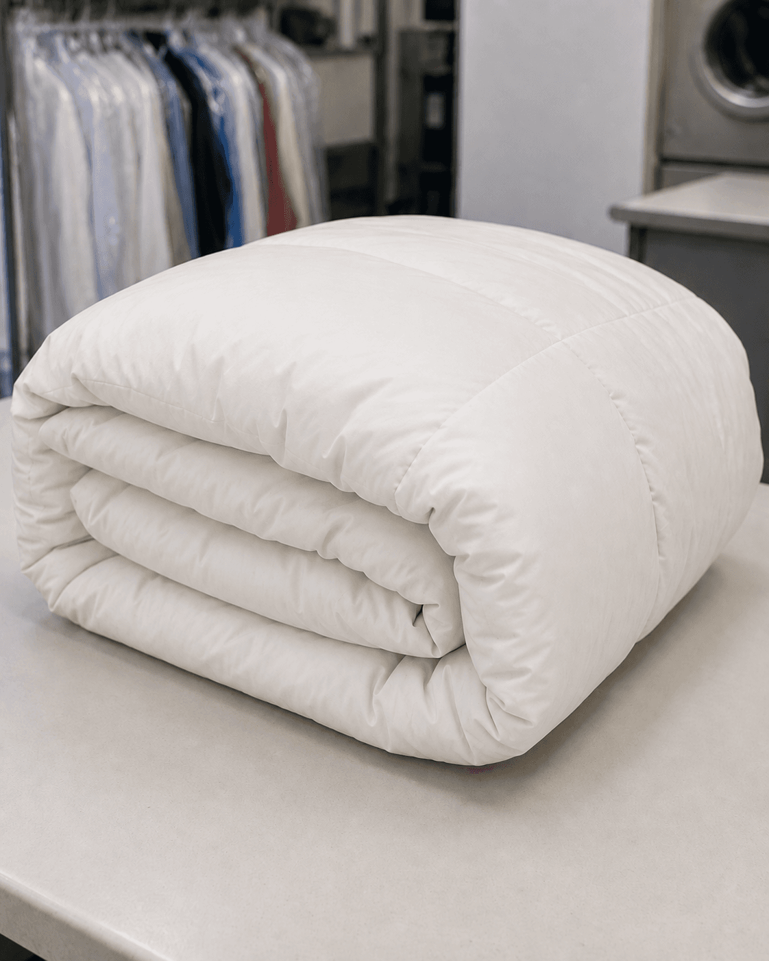 Comforter after professional cleaning